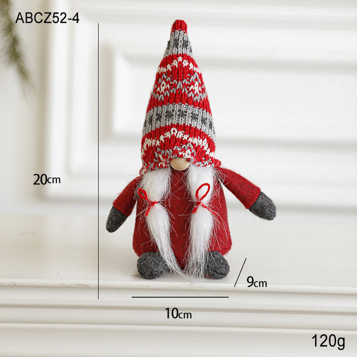 Christmas gnome, fabric hanging figure