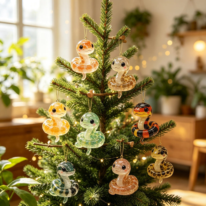 Christmas Advent Calendar with Snake Figures