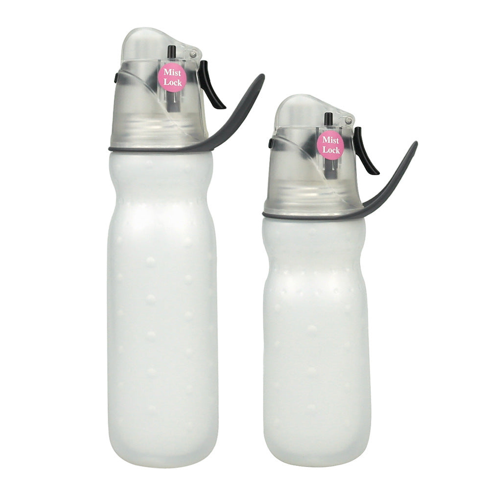 Sports water bottle with spray function and insulation