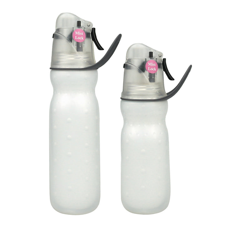 Sports water bottle with spray function and insulation