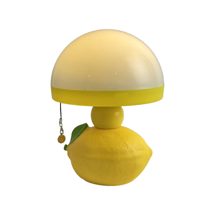 Table lamp lemon, modern, with pull cord