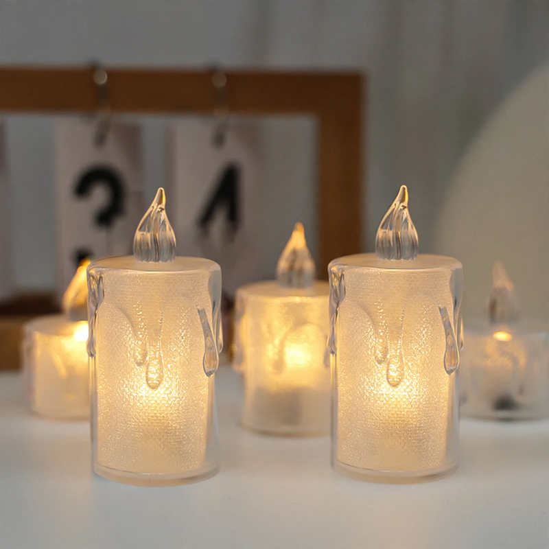 LED Cylinder Candle for Romantic Occasions