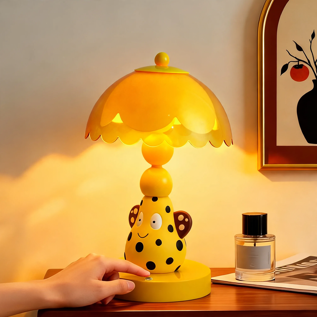 Pear Table Lamp with Spot Design
