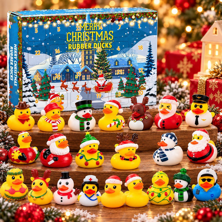 24-Day Advent Calendar with Rubber Duck Toy