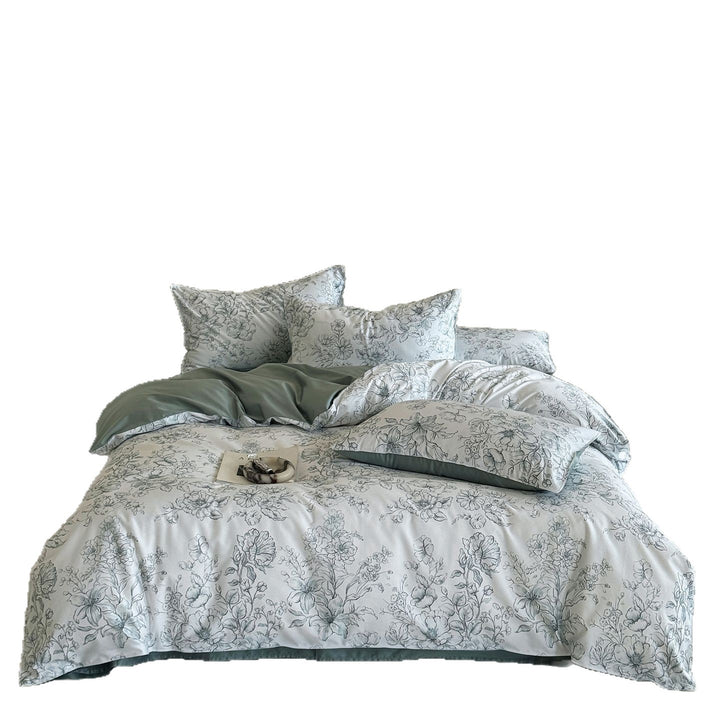 100s Long Staple Cotton Bed Linen Set, floral