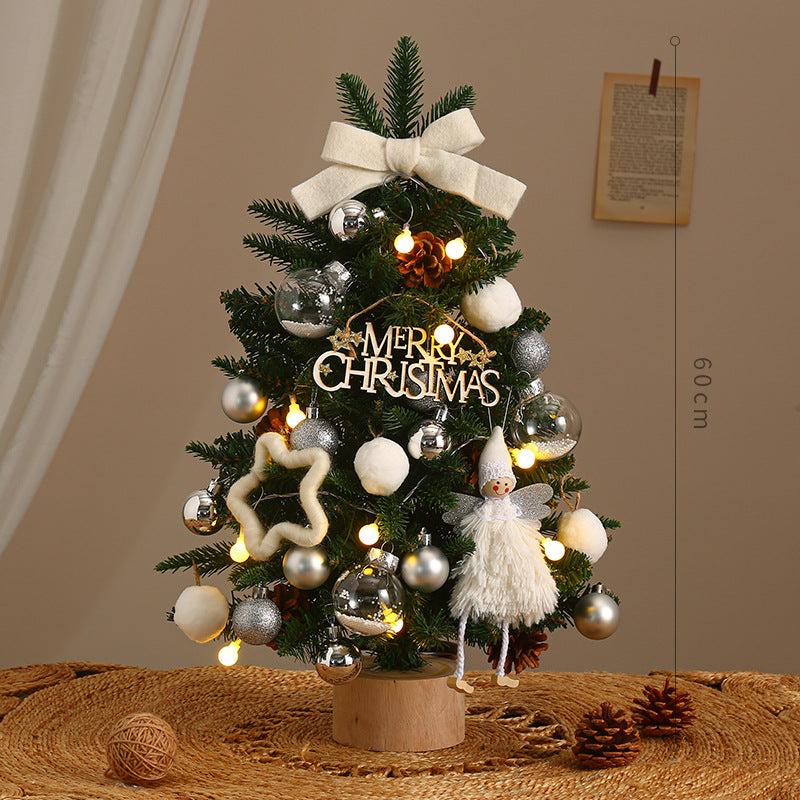 Artificial Christmas tree with lighting, PE, 40-90 cm