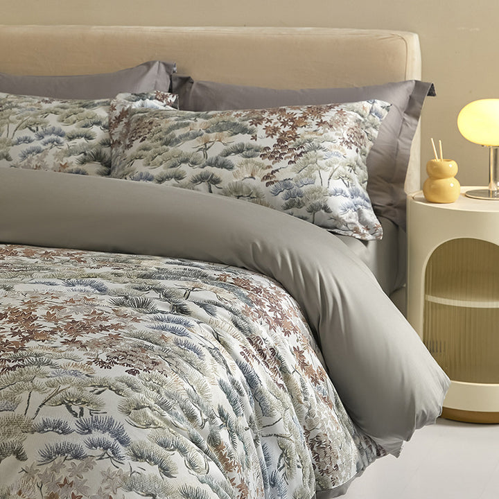 Cotton bedding set, 4-piece, digital print, country style