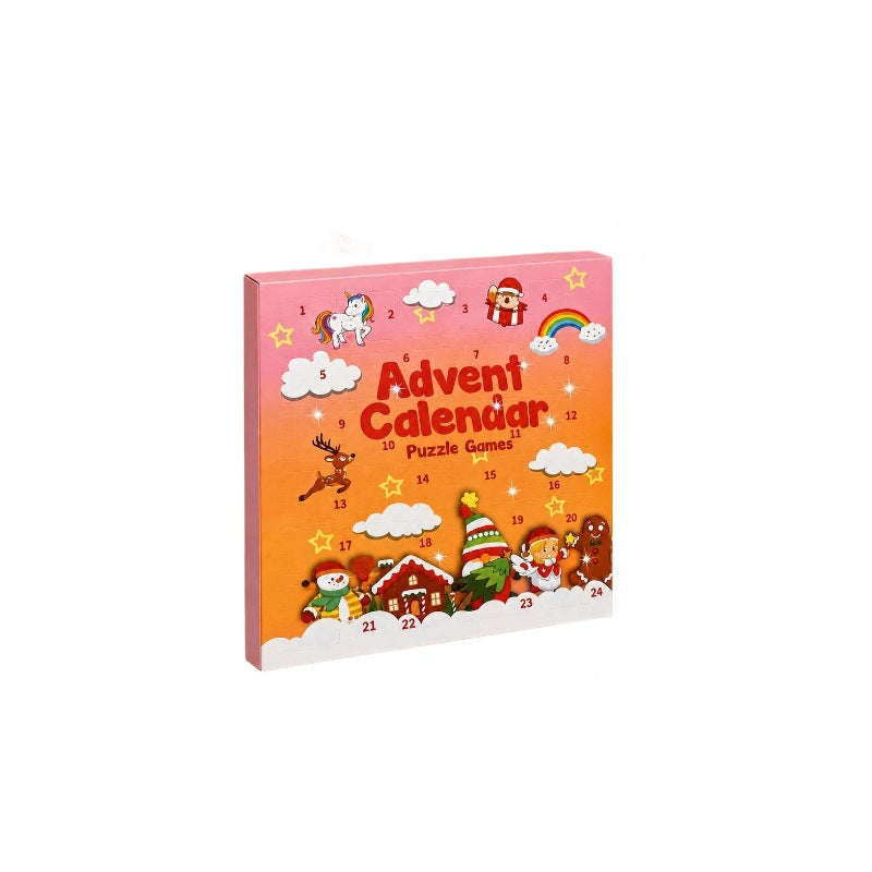 Advent calendar with 24 metal patience games