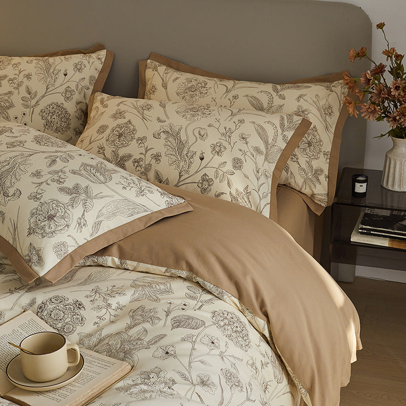 Bedding set, 100S, fluffy, floral pattern