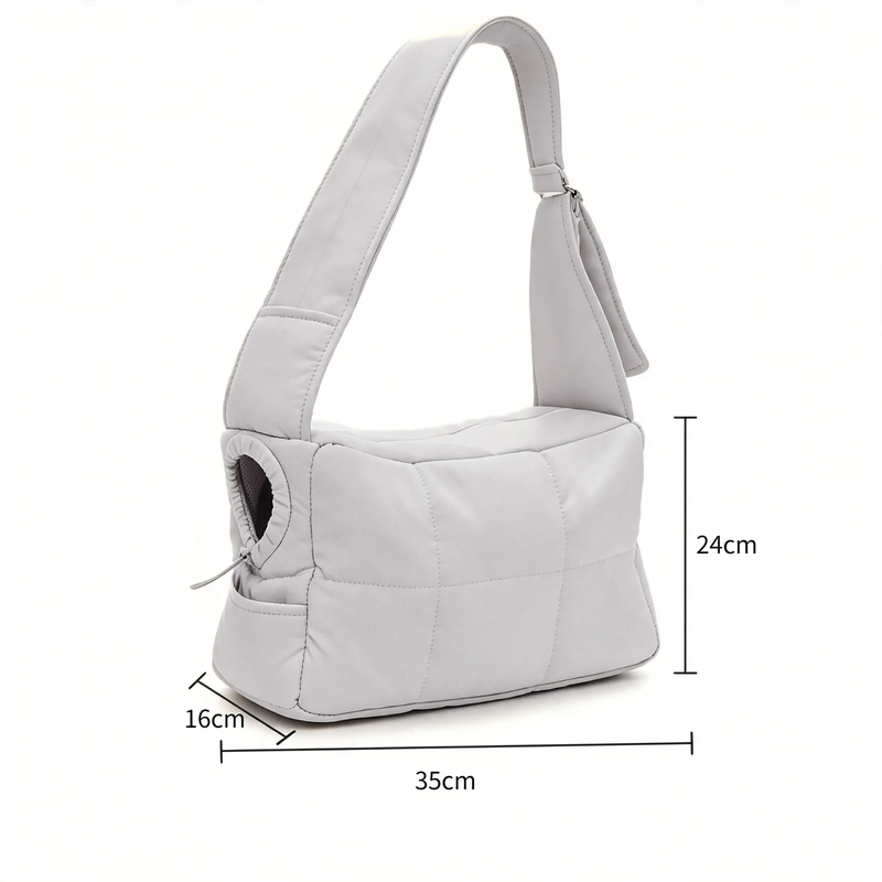 Dog transport bag, cloud design, up to 15 pounds