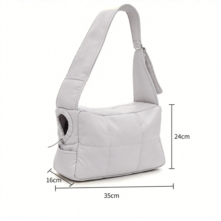 Dog transport bag, cloud design, up to 15 pounds