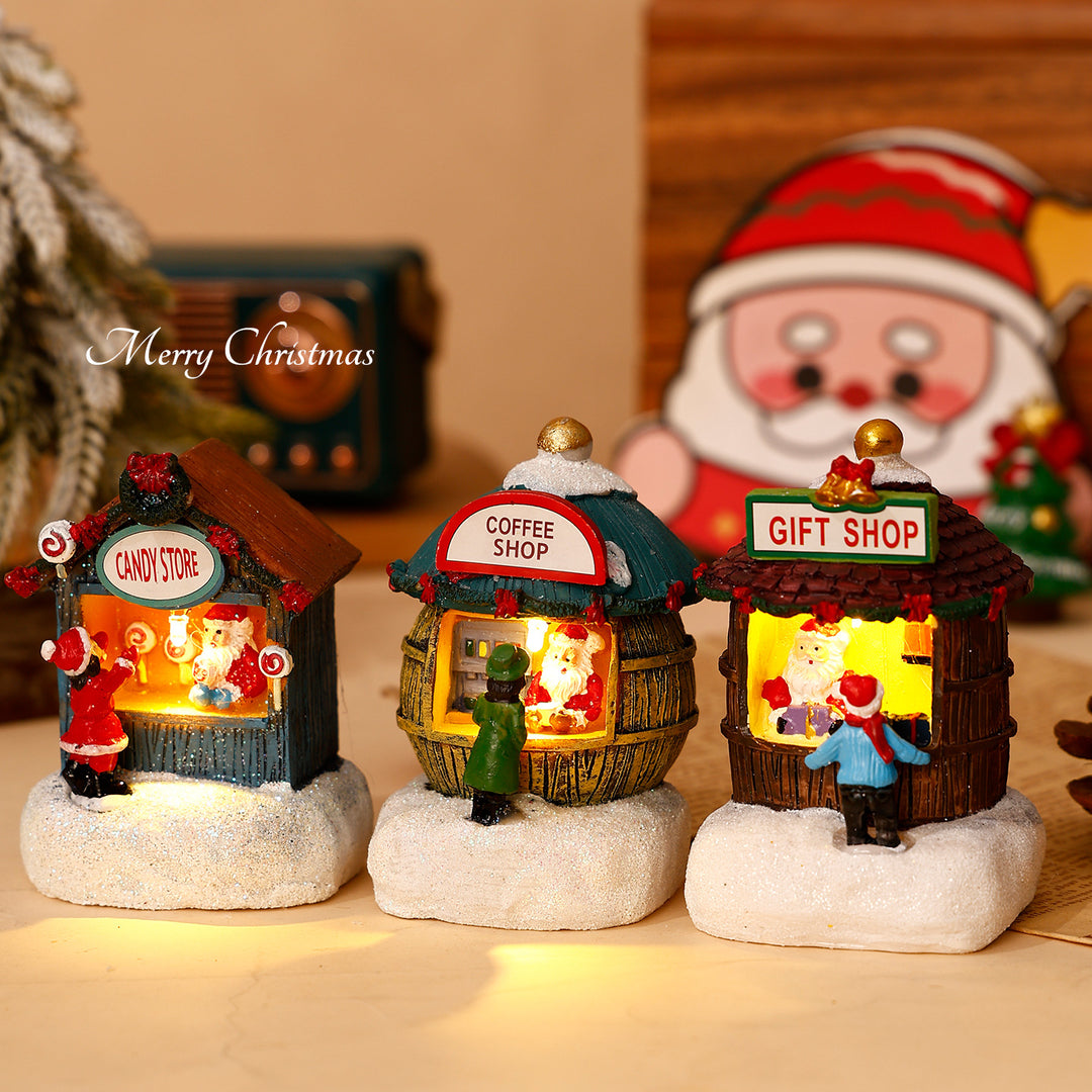 Decorative Christmas figures made of resin