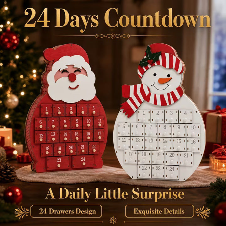 Wood Christmas Countdown Calendar, various designs