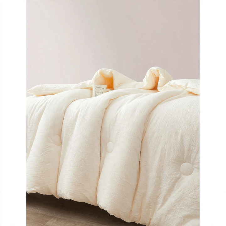 Duvet made of soy fiber, unbleached, four seasons