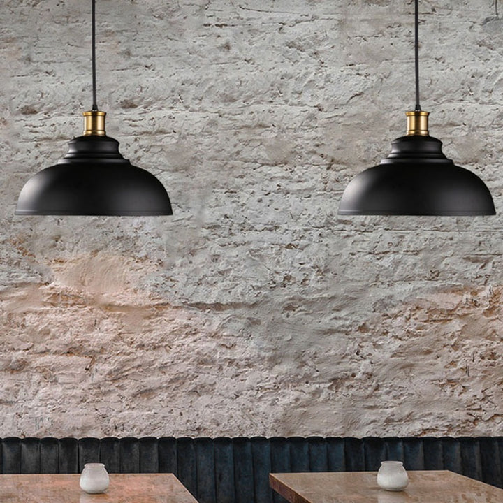 Vintage pendant light, industrial style, adjustable