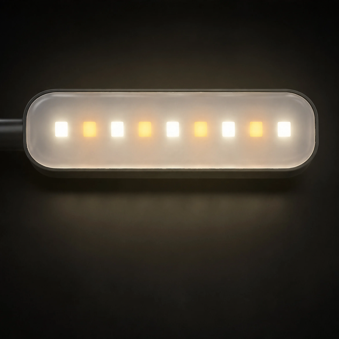 Portable LED book clip with 9 LEDs