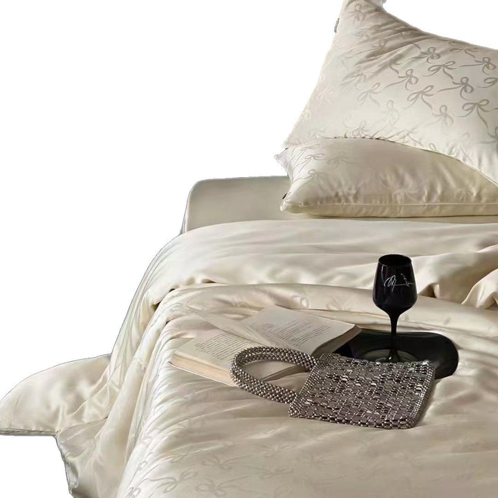 Long-staple cotton satin bedding set, 4-piece
