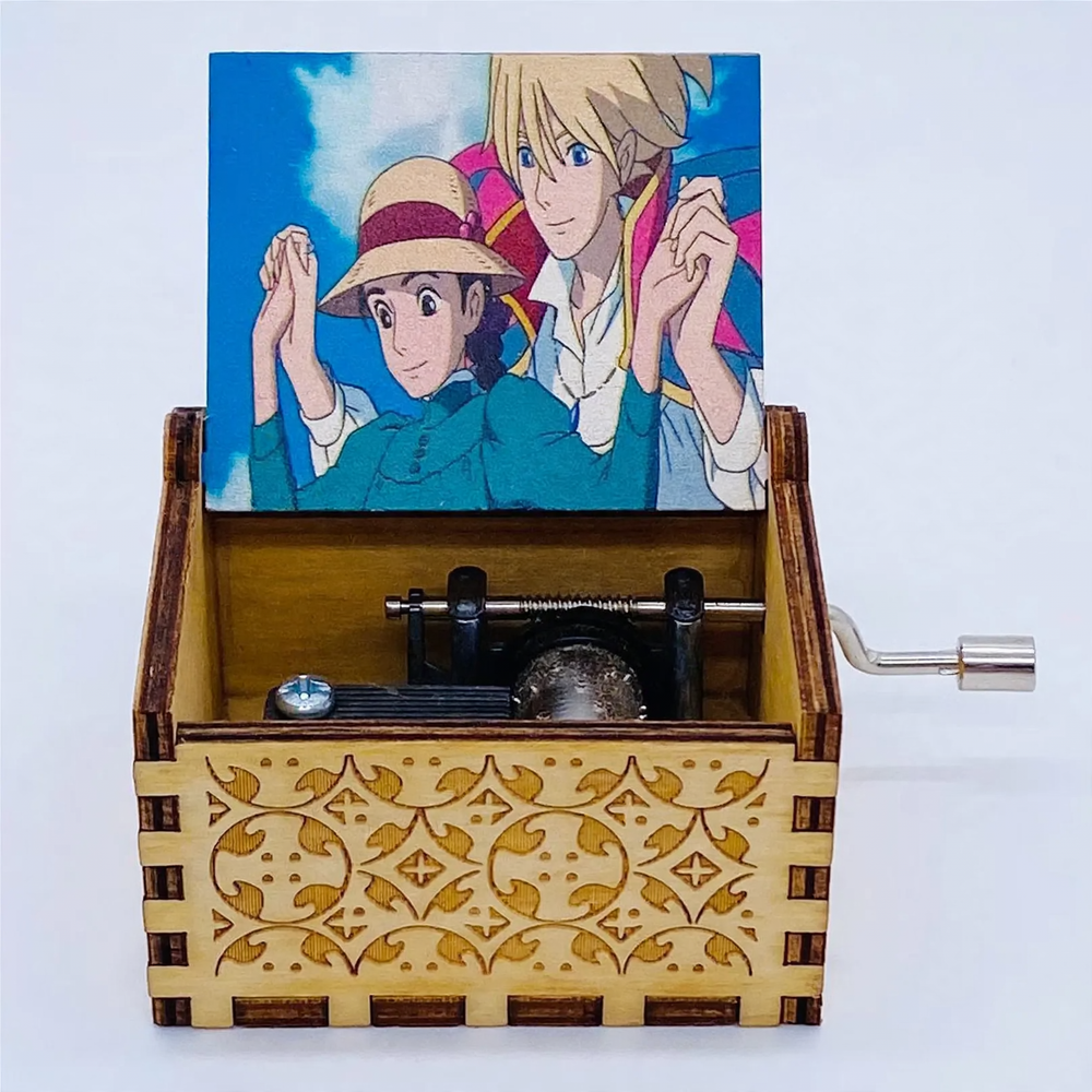 Small wooden music box with UV printing