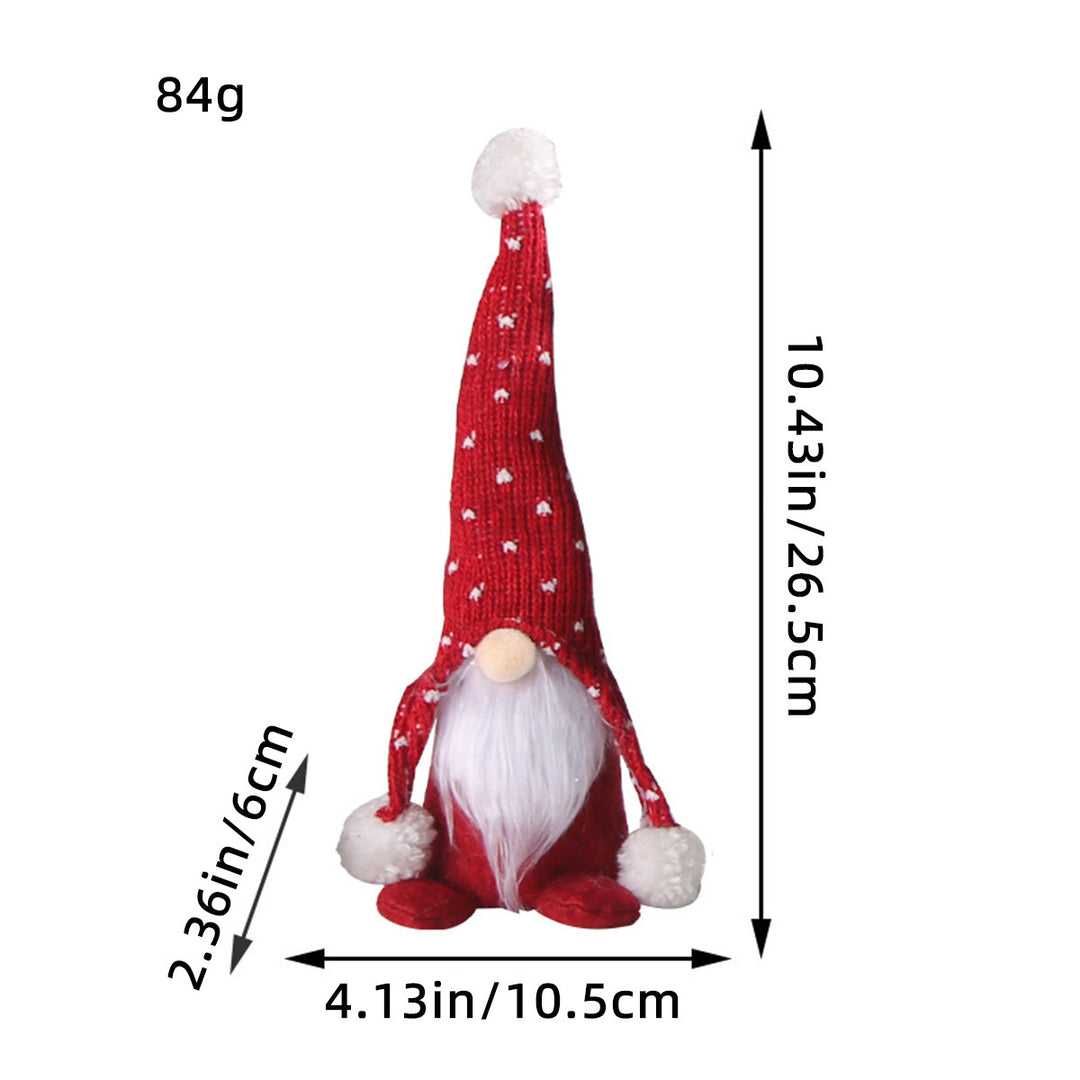 Christmas elf with knitted hat and pompom