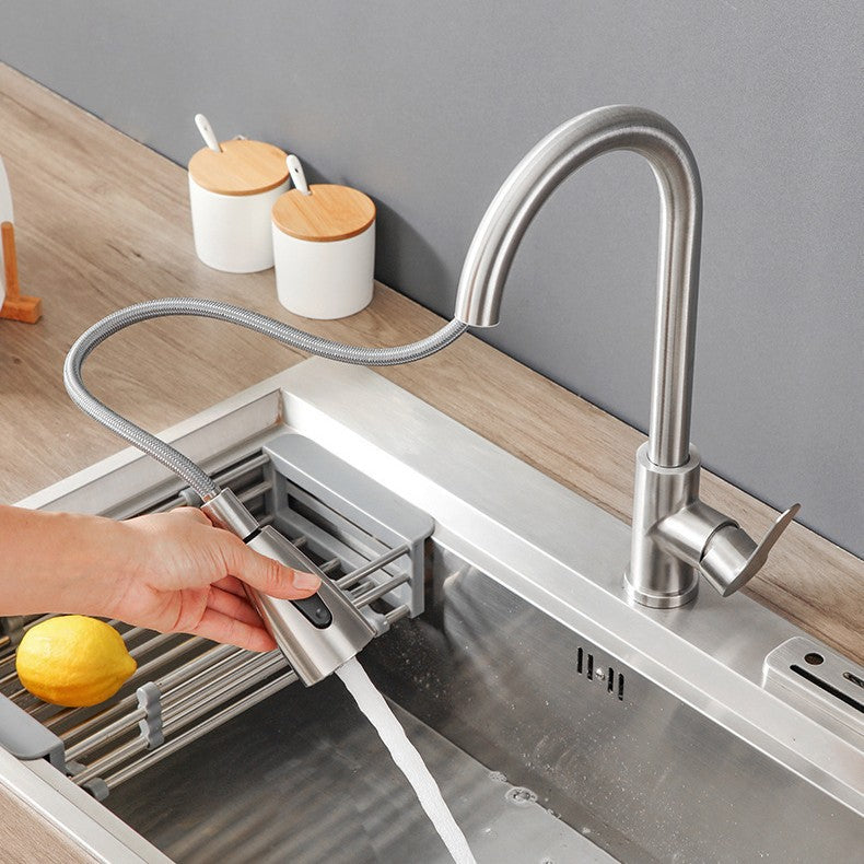 Stainless Steel Kitchen Faucet with Ceramic Valve