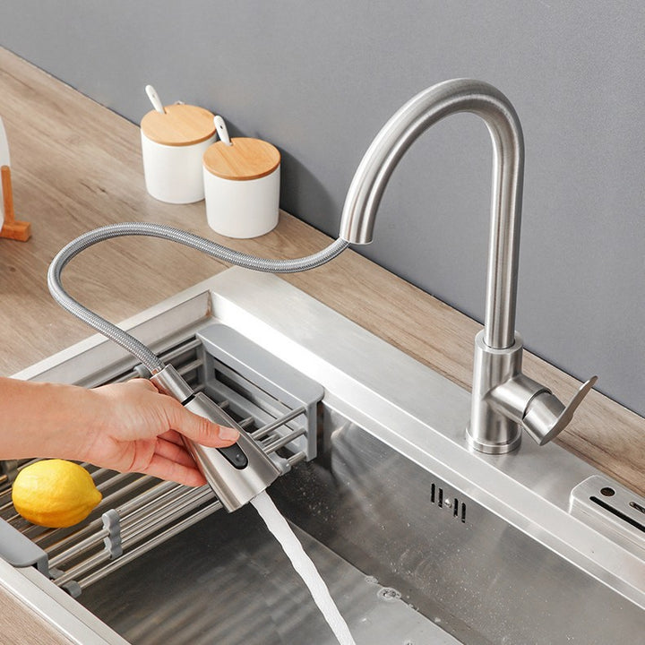 Stainless Steel Kitchen Faucet with Ceramic Valve