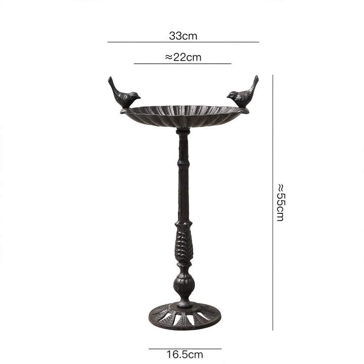 Stand-Birdbath made of metal in vintage style