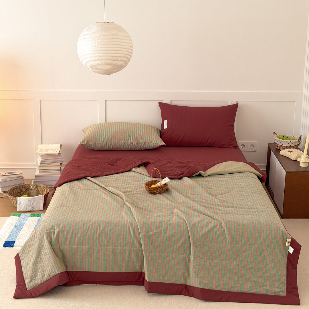 Pure cotton summer blanket, machine washable