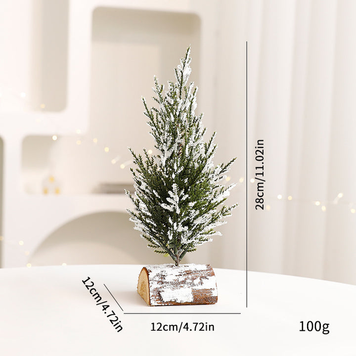 Decorative Mini Christmas Trees in Pot