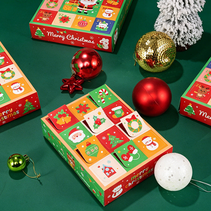 Christmas Countdown Gift Box made of cardboard