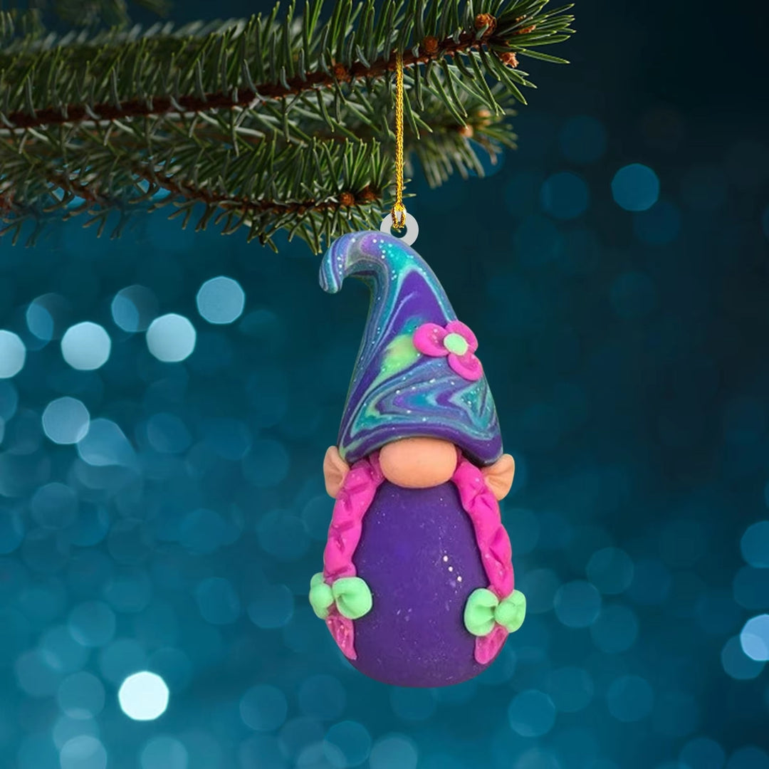 Christmas Gnome Pendant made of Acrylic