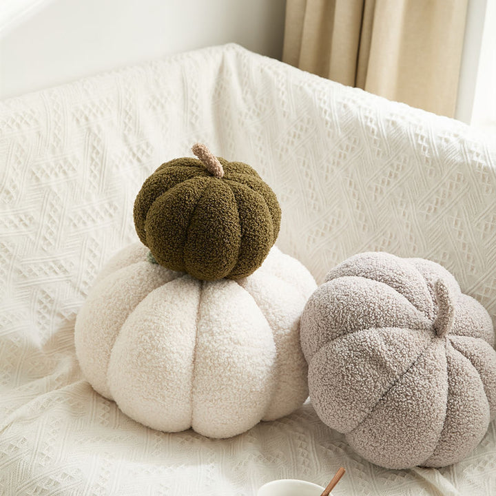 Plush decorative pillow pumpkin shape, 35 cm