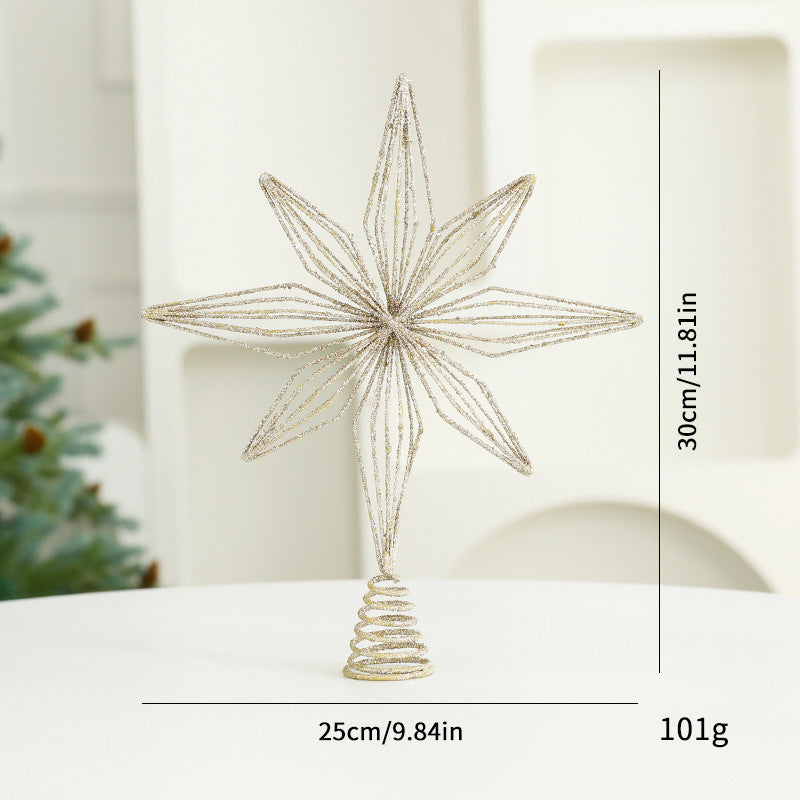 Christmas tree topper star made of iron