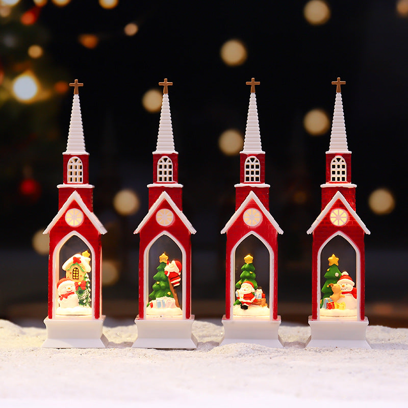 Classic Christmas light decoration made of resin