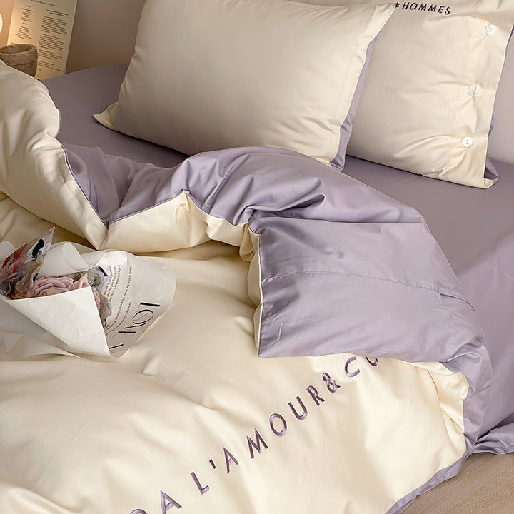 Long Staple Cotton Bedding Set, 4-Piece, Satin