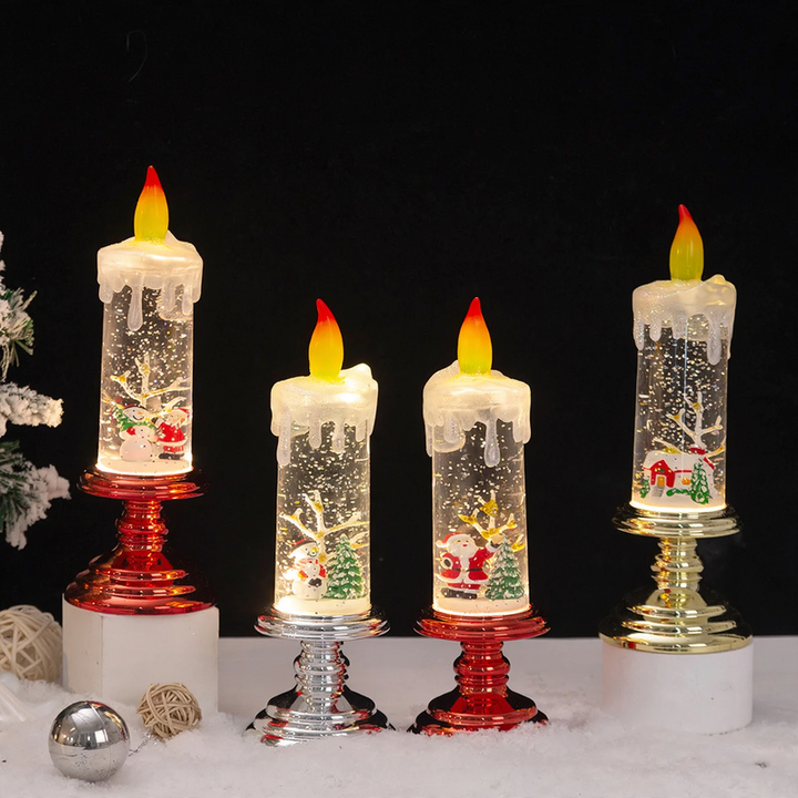 Christmas Snow Globe with Light and Music