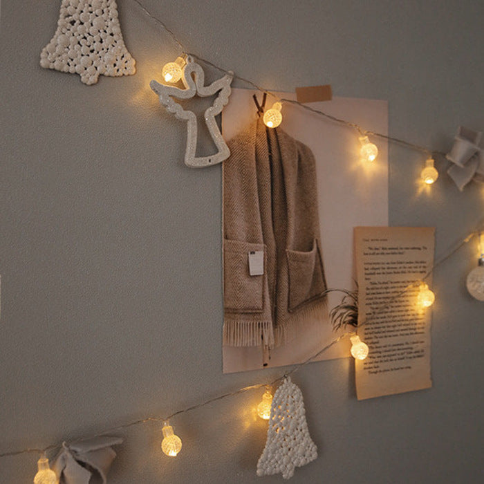 Decorative Christmas wreath with LED lighting