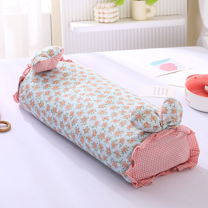 Cotton pillow with buckwheat filling, 20x50cm