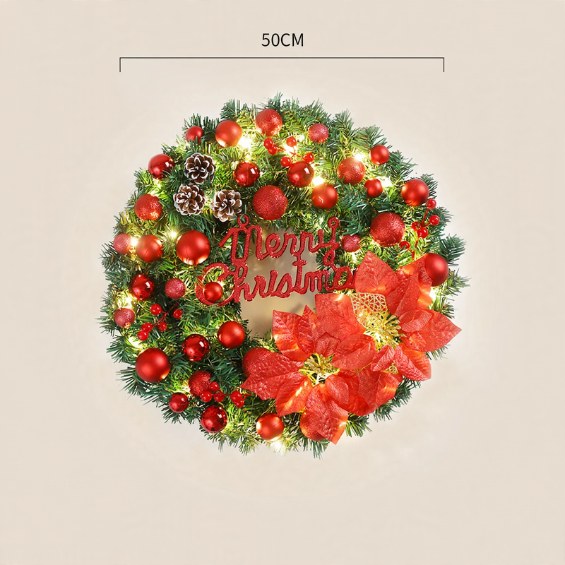 Christmas wreath, modern and simple