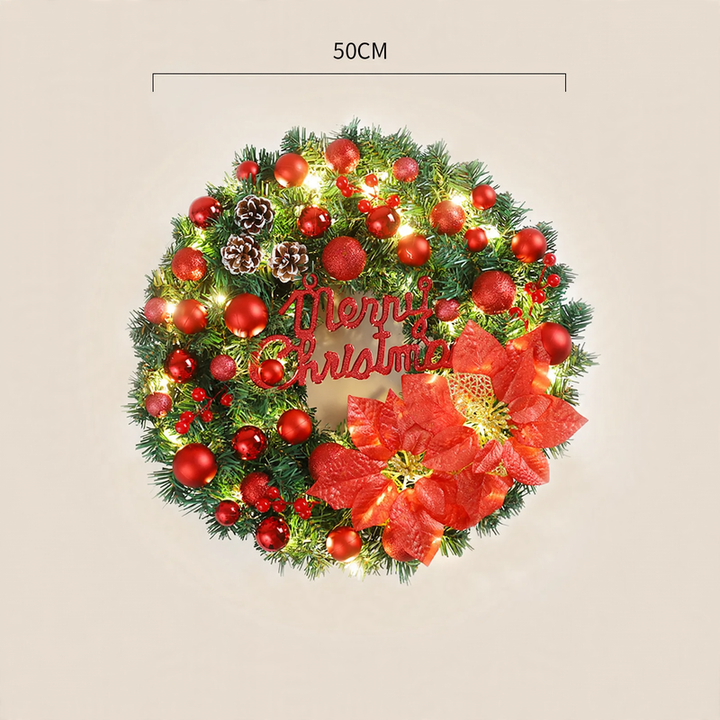 Christmas wreath, modern and simple