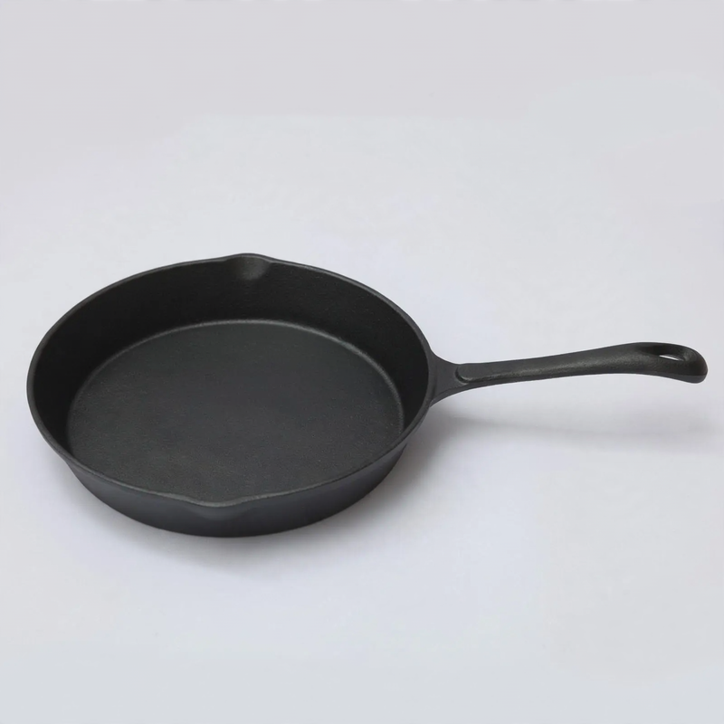 Cast iron pan, flat bottom