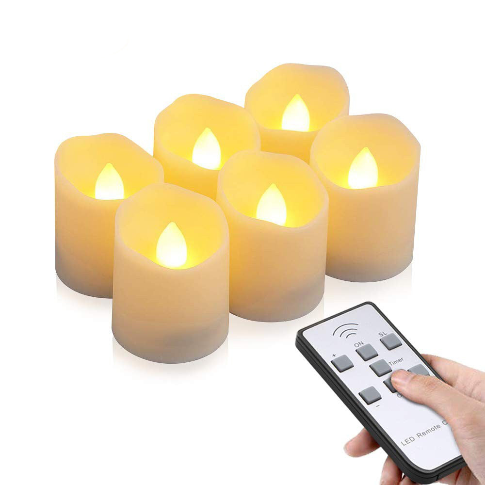 Rechargeable LED tealights with remote control