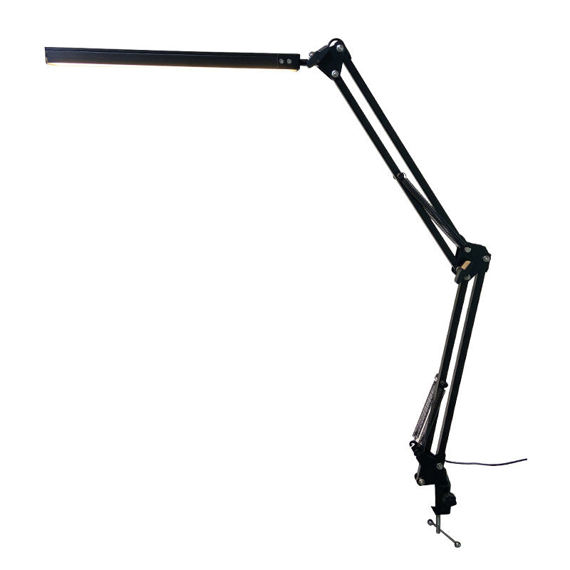 LED clamp lamp with flexible arm