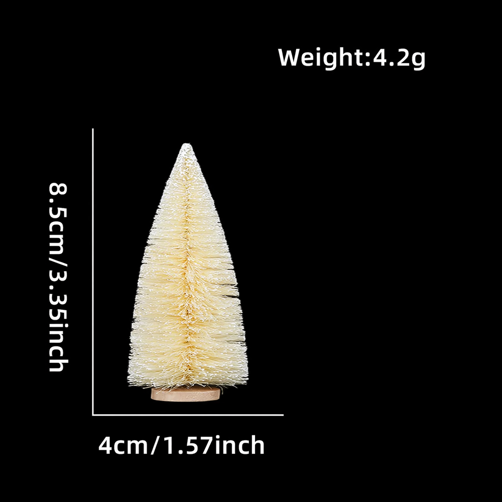 Mini Christmas tree made of sisal, table decoration