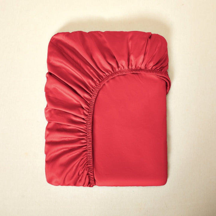 Fitted sheet made of long-staple cotton, satin