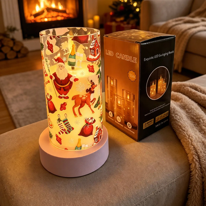 LED Christmas candles with remote control