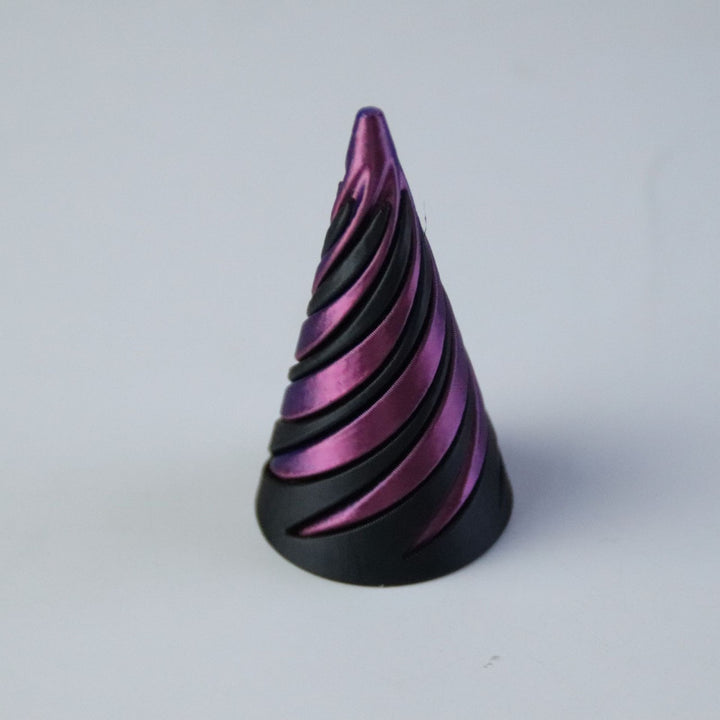 3D-printed spiral pyramid toy