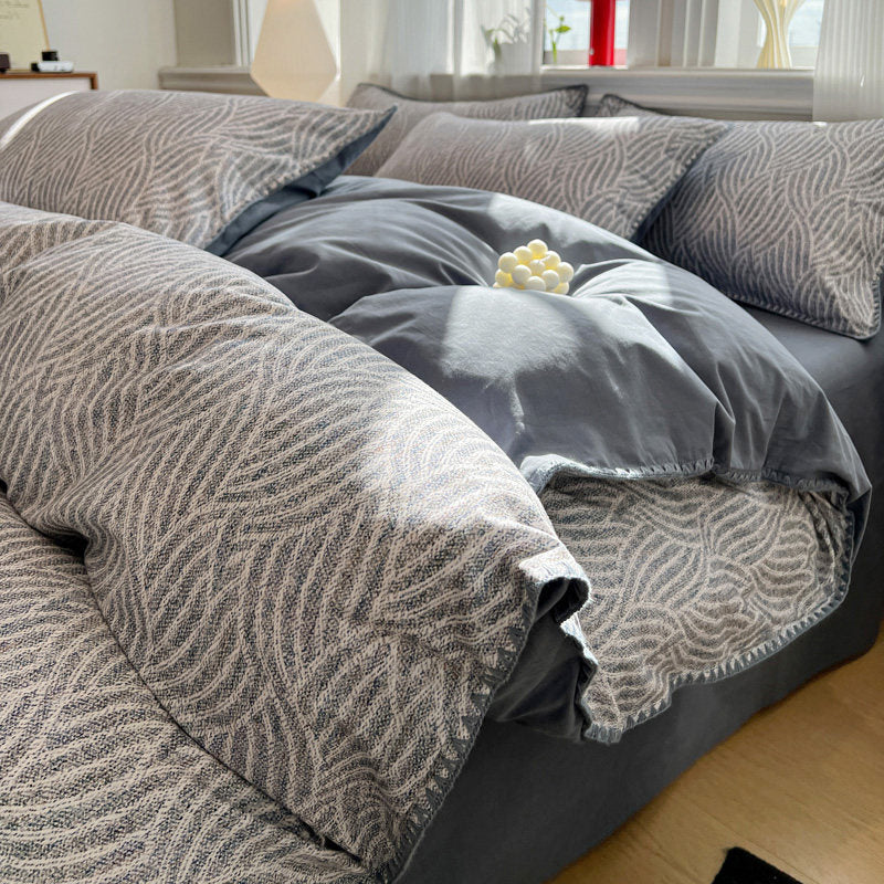 Cotton bedding set, brushed, for all seasons