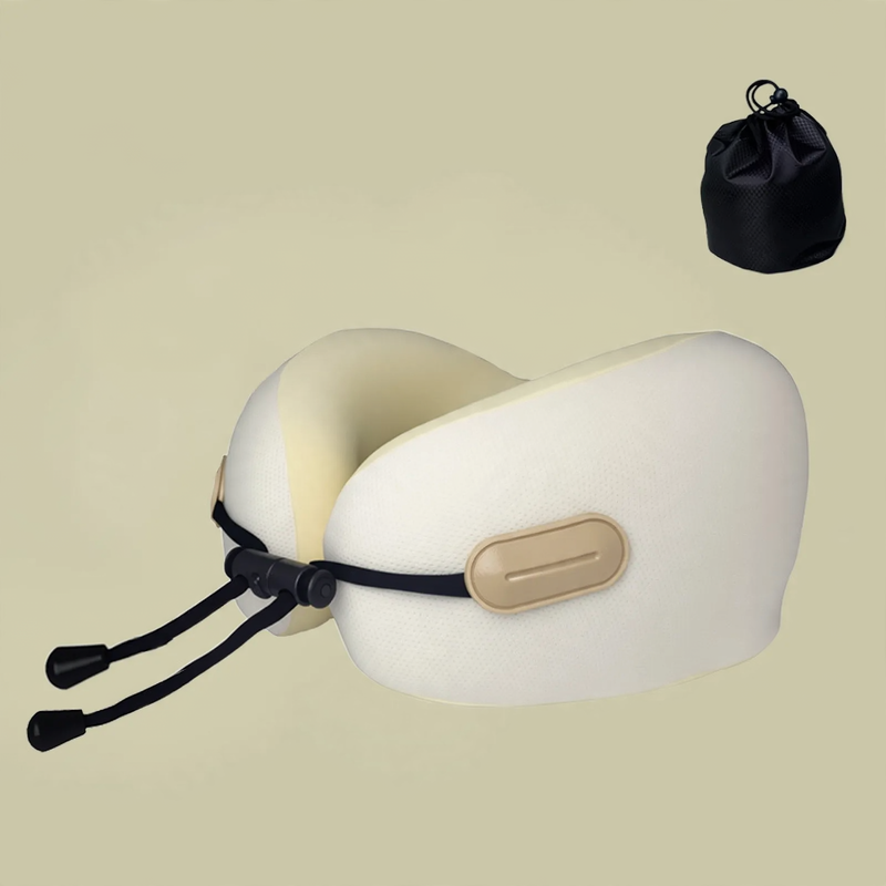 U-shaped neck pillow with memory foam