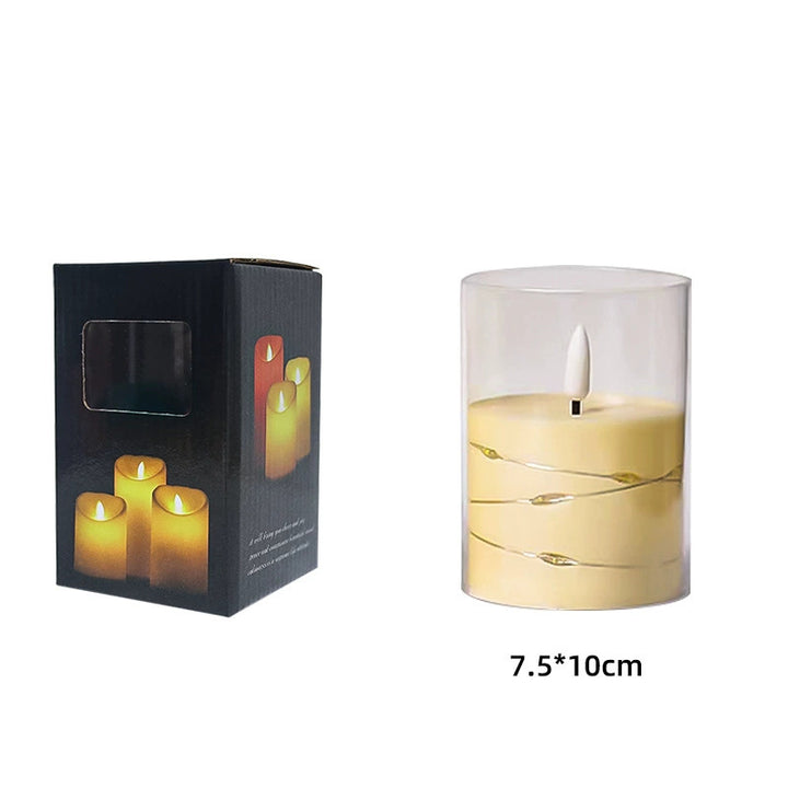 LED Electronic Candle with Remote Control and Flicker Effect