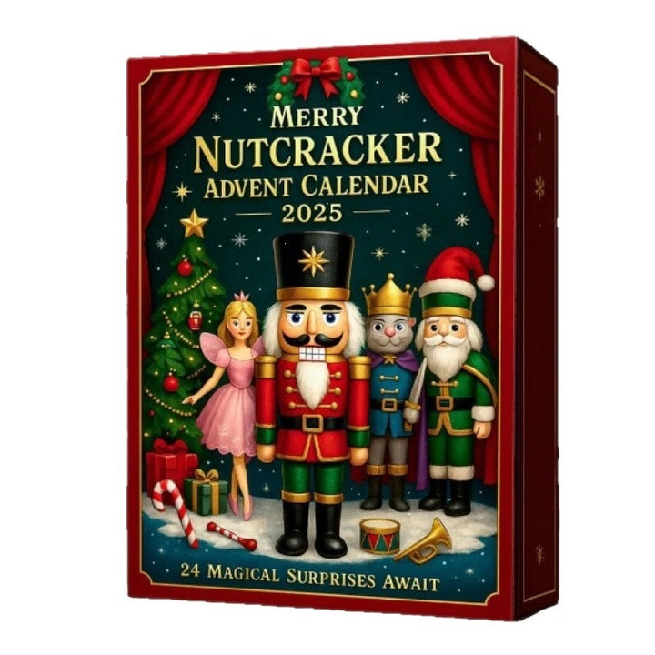 Nutcracker Advent Calendar with Acrylic Ornaments